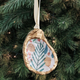 HOLIDAY PATTERN OYSTER ORNAMENT