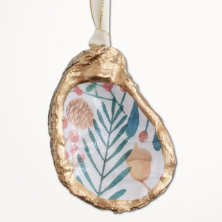 HOLIDAY PATTERN OYSTER ORNAMENT