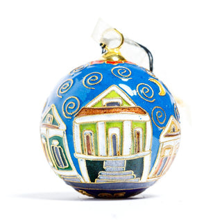 HOMES OF NEW ORLEANS CLOISONNE ORNAMENT