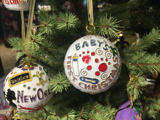 BABY'S FIRST CHRISTMAS ICONS CLOISONNE ORNAMENT