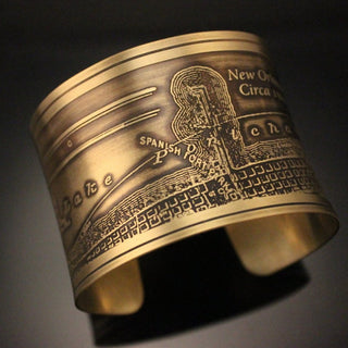 LAKE PONTCHARTRAIN WEST END CUFF BRASS