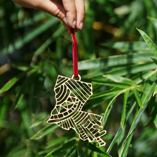 LOUISIANA STATE WOOD ORNAMENT