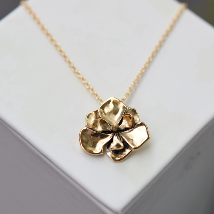 MAGNOLIA PENDANT (14k VERMEIL)