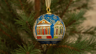 HOMES OF NEW ORLEANS CLOISONNE ORNAMENT