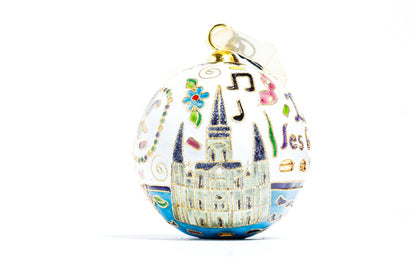 LAISSEZ LES BON TEMPS ROULER CLOISONNE ORNAMENTS