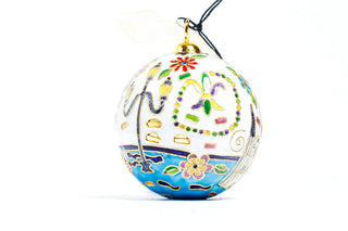 LAISSEZ LES BON TEMPS ROULER CLOISONNE ORNAMENTS