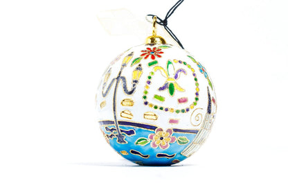 LAISSEZ LES BON TEMPS ROULER CLOISONNE ORNAMENTS