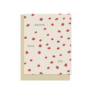 PEACE, LOVE AND JOY CARD (SET OF 5)