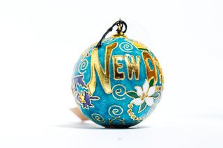 NOLA STATE ICONS CLOISONNE ORNAMENT (TURQUOISE)