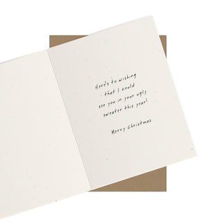 UGLY SWEATER HOLIDAY CARD (SINGLE)