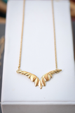 SMALL WINGS NECKLACE (14k VERMEIL)