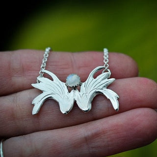 Moonstone Botanical Necklace