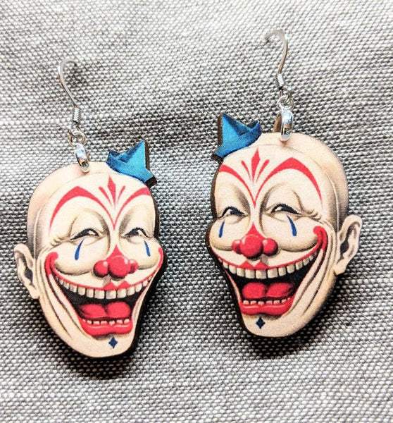 Iamsonotcool - Creepy Clown Circus Earrings