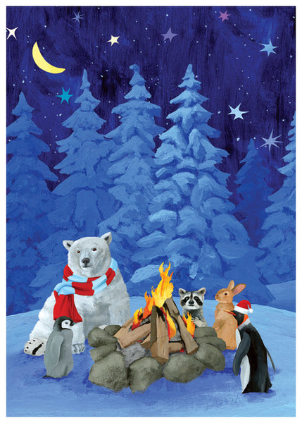 CAMPFIRE CRITTERS (SINGLE NOTECARD)