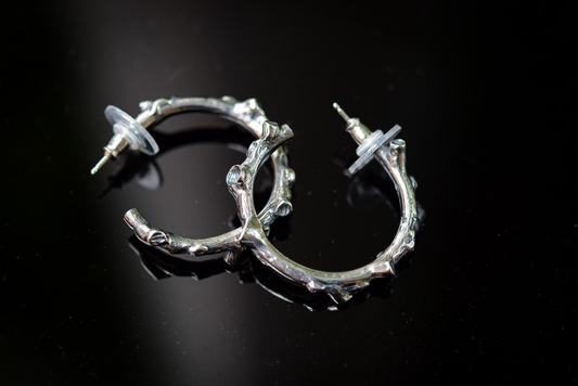 BRANCH HOOP EARRINGS