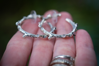 BRANCH HOOP EARRINGS