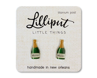 NEW Champagne Bottle Earrings-Lilliput Little Things