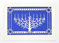 two hermanas - Happy Hanukkah - Menorah