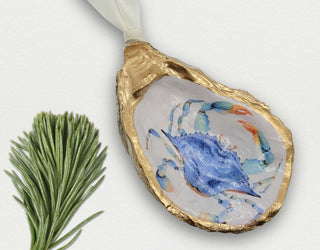 BLUE CRAB OYSTER ORNAMENT