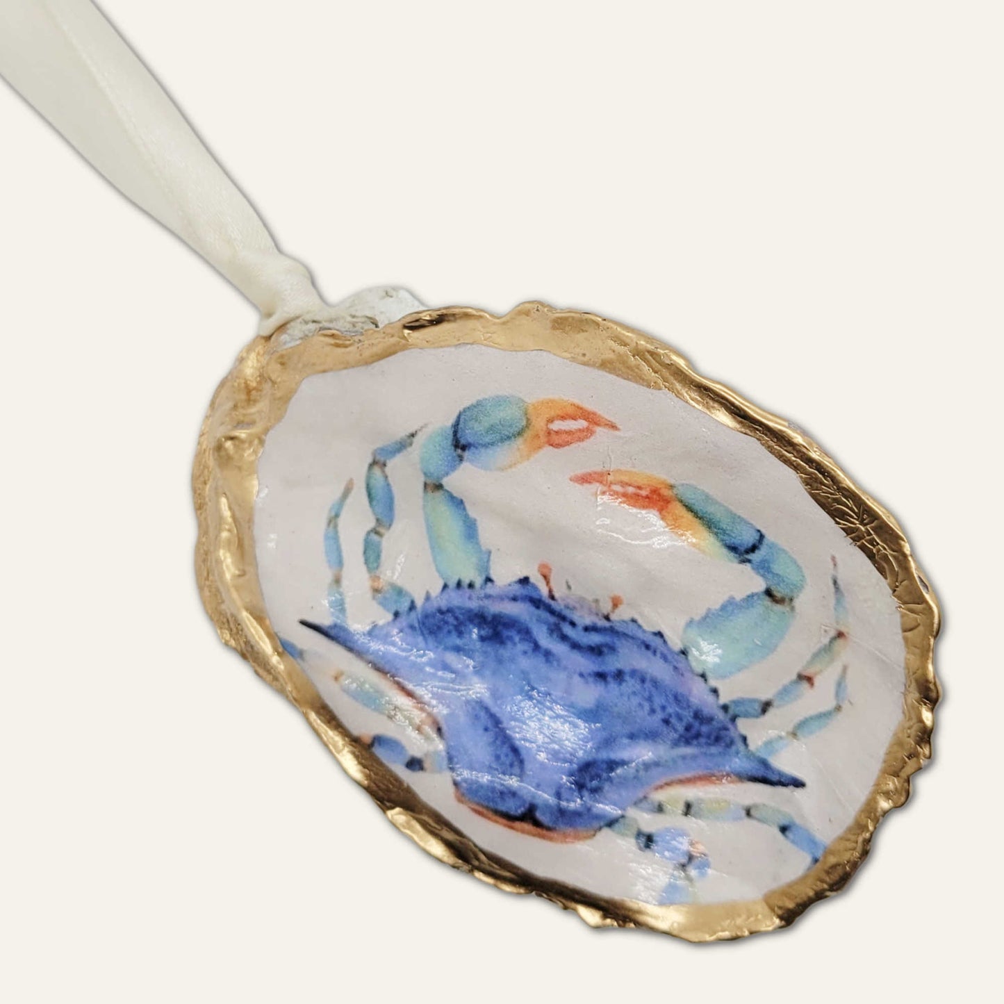 BLUE CRAB OYSTER ORNAMENT