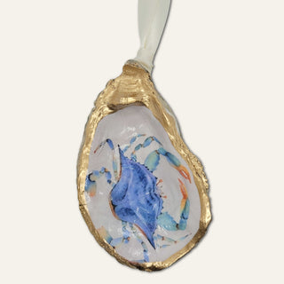 BLUE CRAB OYSTER ORNAMENT