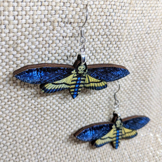 Iamsonotcool - Deaths Head Moth Earrings