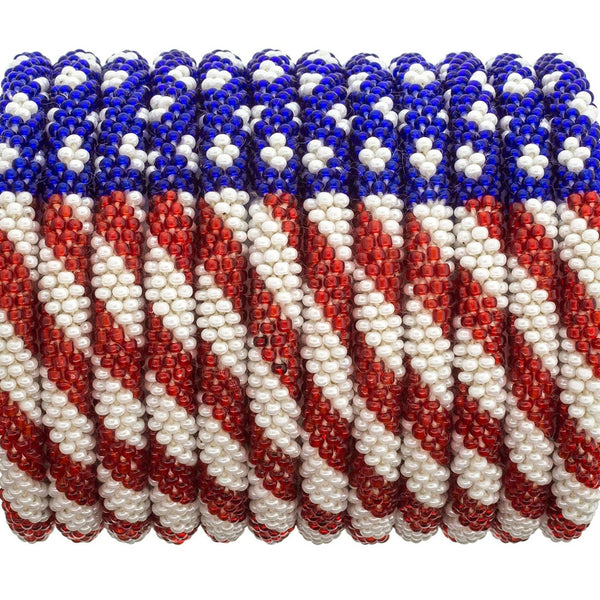 Roll-On® Patriotic Bracelets - Stars & Stripes