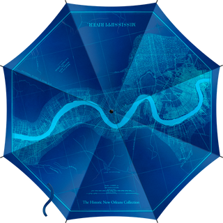 MISSISSIPPI RIVER MAP UMBRELLA