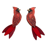SM CARDINAL EARRINGS
