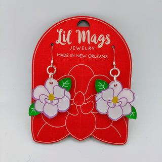 Lil Mags Magnolia Acrylic Earrings