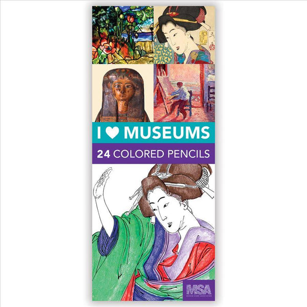 I HEART MUSEUMS COLORED PENCIL SET
