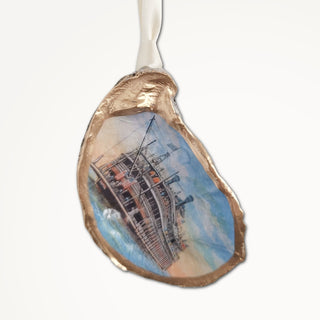 RIVER BOAT NEW ORLEANS OYSTER ORNAMENT