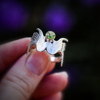WINGS WITH PERIDOT RING